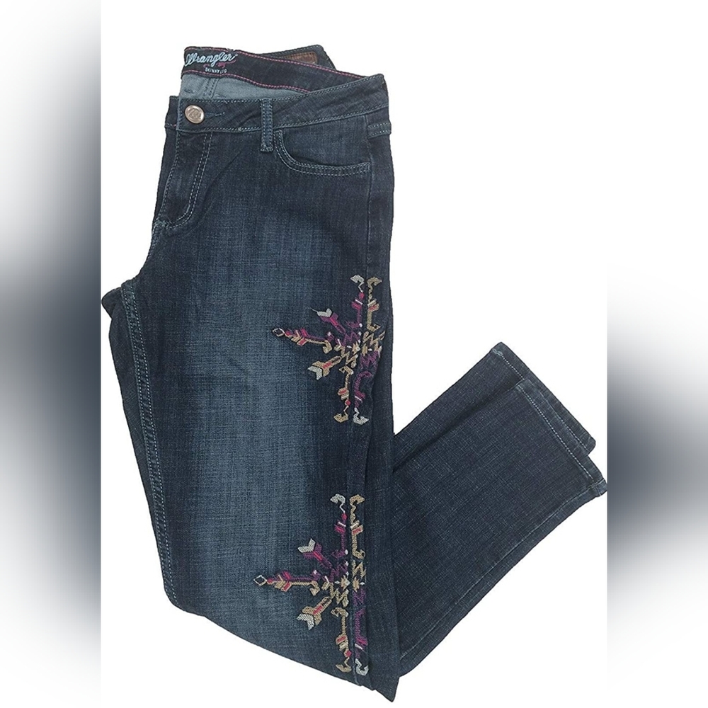 Skinny jeans embroidered flowers- "Mae"